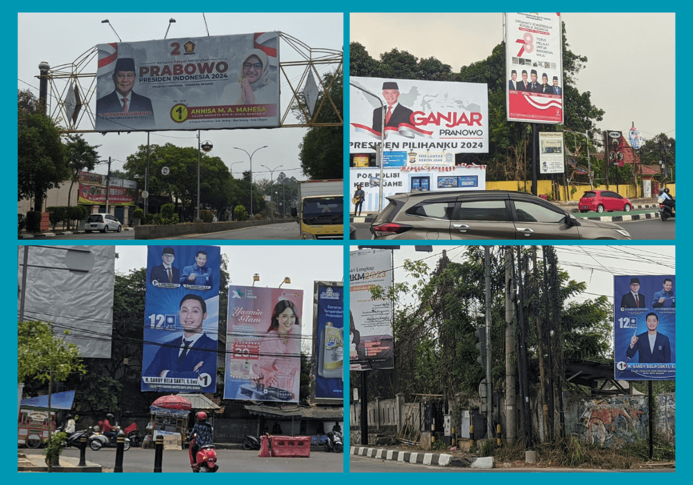 peraga kampanye di Billboard